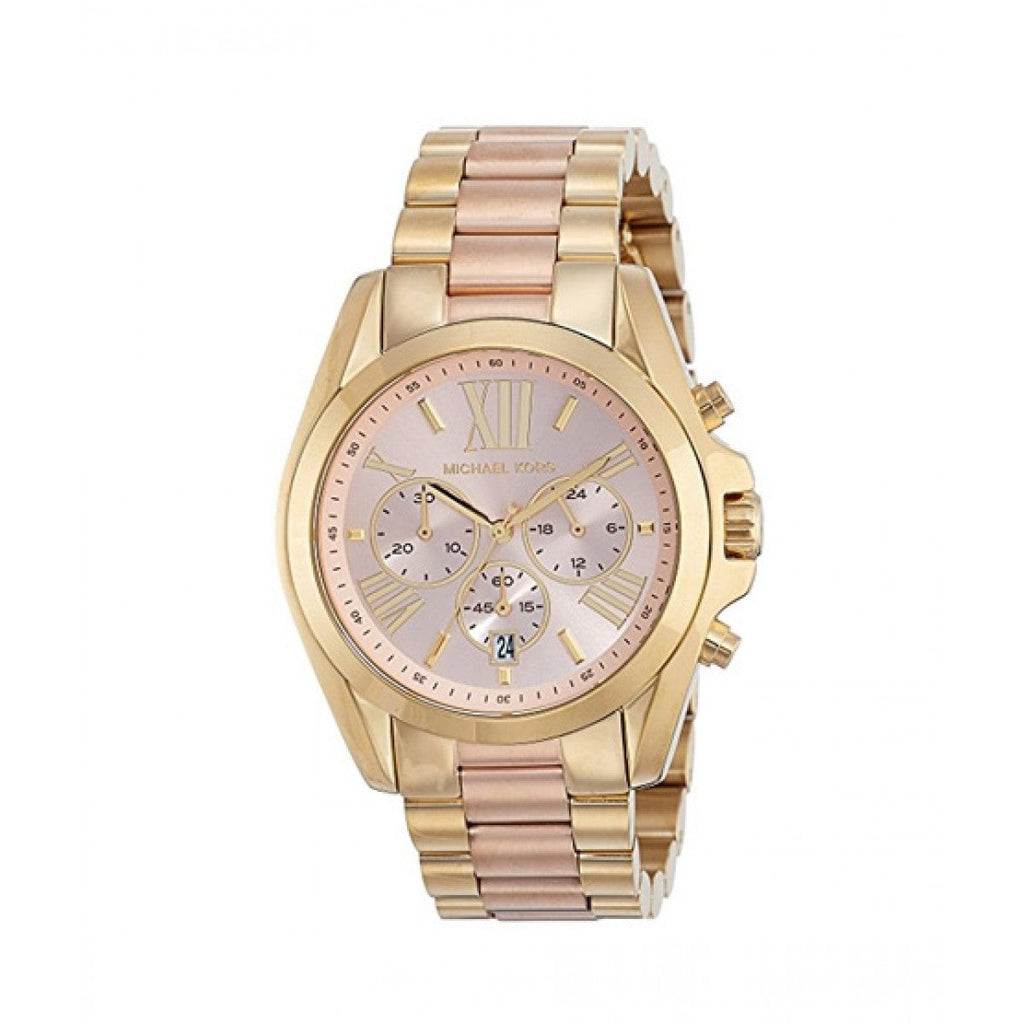  Shop Authentic Michael Kors Bradshaw Gold Dial Two Tone Steel Strap Watch for Women - MK6359 - Luxxuri