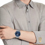  Shop Authentic Mido Baroncelli II Automatic Blue Dial Silver Steel Strap Watch For Men - M8600.4.15.1 - Luxxuri