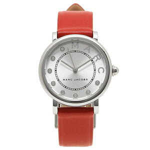  Shop Authentic Marc Jacobs Roxy Silver Dial Red Leather Strap Watch for Women - MJ1632 - Luxxuri