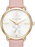 Shop Authentic Michael Kors Portia Quartz White Dial Pink Leather Strap Watch For Women - MK2659 - Luxxuri
