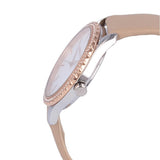  Shop Authentic Michael Kors Layton Mother of Pearl White Dial Brown Leather Strap Watch For Women - MK2910 - Luxxuri