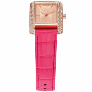  Shop Authentic Michael Kors Emery Quartz Diamonds Rose Gold Dial Pink Leather Strap Watch For Women - MK2984 - Luxxuri