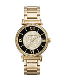  Shop Authentic Michael Kors Catlin Black Dial Gold Steel Strap Watch for Women - MK3338 - Luxxuri
