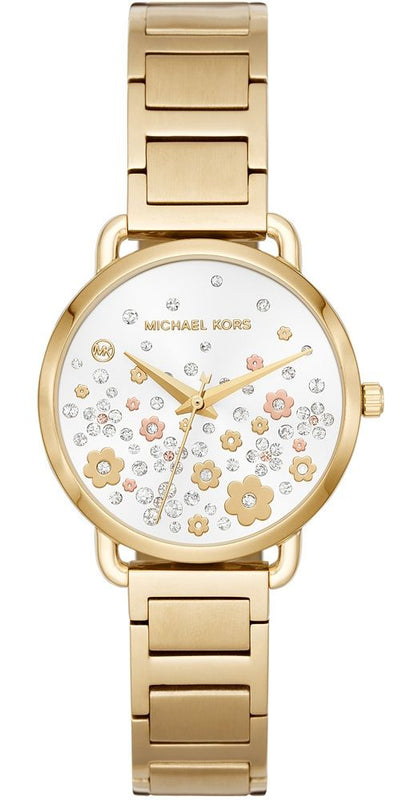  Shop Authentic Michael Kors Portia Quartz White Dial Gold Steel Strap Watch for Women - MK3840 - Luxxuri