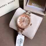  Shop Authentic Michael Kors Sofie Quartz Rose Gold Dial Rose Gold Steel Strap Watch For Women - MK4354 - Luxxuri