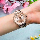  Shop Authentic Michael Kors Sofie Quartz Rose Gold Dial Rose Gold Steel Strap Watch For Women - MK4354 - Luxxuri