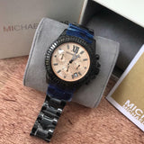  Shop Authentic Michael Kors Everest Quartz Rose Gold Dial Black Steel Strap Watch For Women - MK5872 - Luxxuri