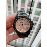  Shop Authentic Michael Kors Everest Quartz Rose Gold Dial Black Steel Strap Watch For Women - MK5872 - Luxxuri