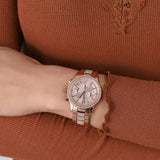  Shop Authentic Michael Kors Ritz Chronograph Rose Gold Dial Rose Gold Steel Strap Watch For Women - MK6485 - Luxxuri