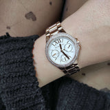  Shop Authentic Michael Kors Camille Multifunction White Dial Rose Gold Steel Strap Watch For Women - MK6845 - Luxxuri