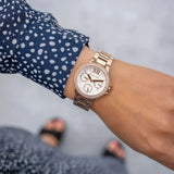  Shop Authentic Michael Kors Camille Multifunction White Dial Rose Gold Steel Strap Watch For Women - MK6845 - Luxxuri