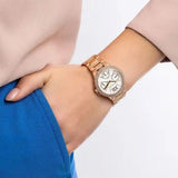  Shop Authentic Michael Kors Camille Multifunction White Dial Rose Gold Steel Strap Watch For Women - MK6845 - Luxxuri