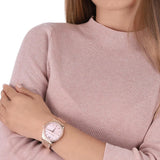  Shop Authentic Michael Kors Layton Three Hand Pink Dial Rose Gold Steel Strap Watch For Women - MK6848 - Luxxuri