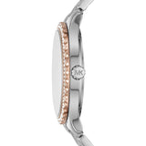  Shop Authentic Michael Kors Layton Three Hand Mother of Pearl White Dial Two Tone Steel Strap Watch For Women - MK6849 - Luxxuri