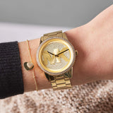  Shop Authentic Michael Kors Ritz Pave Crystals Gold Dial Gold Steel Strap Watch for Women - MK6862 - Luxxuri