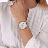  Shop Authentic Michael Kors Ritz Chronograph Silver Dial Two Tone Steel Strap Watch For Women - MK6938 - Luxxuri