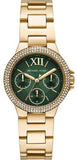  Shop Authentic Michael Kors Camille Multifunction Green Dial Gold Steel Strap Watch For Women - MK6981 - Luxxuri
