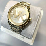  Shop Authentic Michael Kors Janelle Gold Dial Gold Steel Strap Watch For Women - MK7086 - Luxxuri