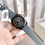  Shop Authentic Michael Kors Cunningham Multifunction Grey Dial Grey Rubber Strap Watch For Men - MK7164 - Luxxuri