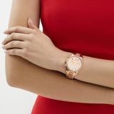 Shop Authentic Michael Kors Ritz Chronograph Rose Gold Dial Rose Gold Steel Strap Watch For Women - MK7302 - Luxxuri