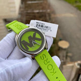  Shop Authentic Michael Kors Janelle Three Hand Neon Green Dial Neon Green Rubber Strap Watch For Women - MK7351 - Luxxuri