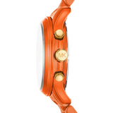  Shop Authentic Michael Kors Runway Chronograph Limited Edition Orange Dial Orange Steel Strap Watch for - MK7477LE - Luxxuri