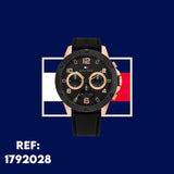  Shop Authentic Tommy Hilfiger Blaze Multifunction Black Dial Black Rubber Strap Watch For Men - 1792028 - Luxxuri