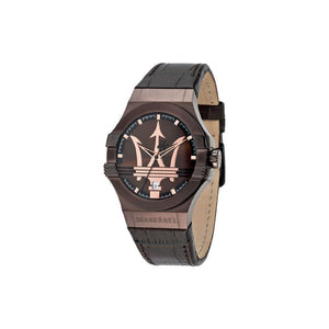  Shop Authentic Maserati Potenza Brown Dial Brown Leather Strap Watch For Men - R8851108011 - Luxxuri