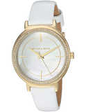  Shop Authentic Michael Kors Cinthia Mother of Pearl Dial White Leather Strap Watch for Women - MK2662 - Luxxuri