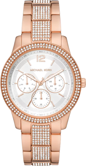  Shop Authentic Michael Kors Tibby Chronograph White Dial Rose Gold Steel Strap Watch For Men - MK7293 - Luxxuri