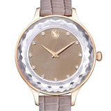  Shop Authentic Swarovski Octea Nova Beige Dial Grey Leather Strap Watch for Women - 5649999 - Luxxuri