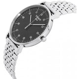  Shop Authentic Tissot Everytime Large Black Dial Silver Mesh Bracelet Watch For Men - T109.610.11.077.00 - Luxxuri