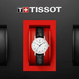  Shop Authentic Tissot Everytime Small White Dial Black Leather Strap Watch For Women - T109.210.16.032.00 - Luxxuri