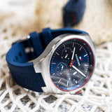  Shop Authentic Tommy Hilfiger Justin Chronograph Blue Dial Blue Rubber Strap Watch for Men - 1792057 - Luxxuri