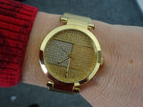  Shop Authentic Tommy Hilfiger Lynn Quartz Gold Dial Gold Mesh Bracelet Watch For Women - 1781867 - Luxxuri