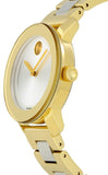  Shop Authentic Movado Bold Silver Dial Two Tone Steel Strap Watch for Women - 3600129 - Luxxuri