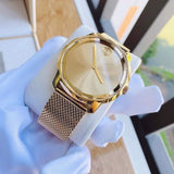  Shop Authentic Movado Bold Gold Dial Gold Mesh Bracelet Watch For Men - 3600373 - Luxxuri