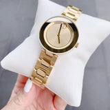  Shop Authentic Movado Bold Gold Dial Gold Steel Strap Watch For Women - 3600382 - Luxxuri