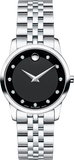  Shop Authentic Movado Museum Classic Black Dial Silver Steel Strap Watch For Women - 0606858 - Luxxuri