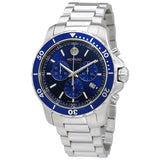  Shop Authentic Movado Series 800 Chronograph Blue Dial Silver Steel Strap Watch For Men - 2600141 - Luxxuri