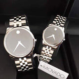  Shop Authentic Movado Museum Classic Black Dial Silver Steel Strap Watch For Women - 0606505 - Luxxuri