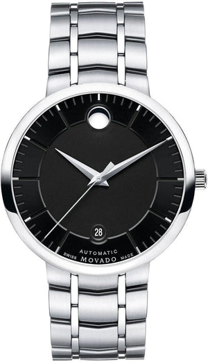  Shop Authentic Movado 1881 Automatic Black Dial Silver Steel Strap Watch for Men - 606914 - Luxxuri