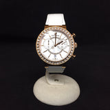  Shop Authentic Swarovski Citra Sphere Chrono White Dial White Leather Strap Watch for Women - 5080602 - Luxxuri
