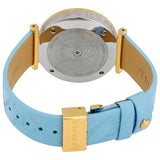  Shop Authentic Versace V-Twist Blue Dial Blue Leather Strap Watch for Women - VELS00319 - Luxxuri