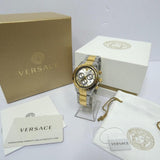  Shop Authentic Versace Classic Chronograph Quartz Silver Dial Two Tone Steel Strap Watch For Men - VEV700519 - Luxxuri