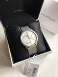  Shop Authentic Calvin Klein Minimal White Dial Silver Mesh Bracelet Watch for Men - K3M5115X - Luxxuri