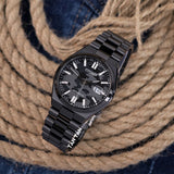  Shop Authentic Citizen Tsuyosa Automatic Camouflage Black Dial Black Steel Strap Watch For Men - NJ0155-87E - Luxxuri