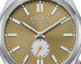  Shop Authentic Citizen Tsuyosa Automatic Titanium Yellow Dial Silver Steel Strap Watch For Men - NK5010-51X - Luxxuri