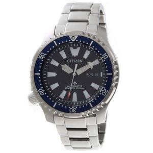  Shop Authentic Citizen Promaster Fugu Limited Edition Diver's 200m Automatic Black Dial Silver Steel Strap Watch For Men - NY0098-84E - Luxxuri