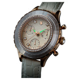  Shop Authentic Swarovski Octea Chrono Crystals White Dial White Leather Strap Watch for Women - 5671150 - Luxxuri